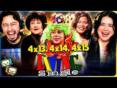 LIVING SINGLE (1996) 4x13, 4x14 & 4x15 REACTION! | First Time Watch | Queen Latifah
