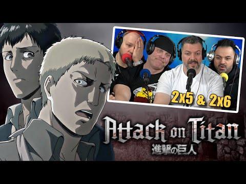First time watching Attack on Titan reaction episodes 2x5 & 2x6 (Sub)