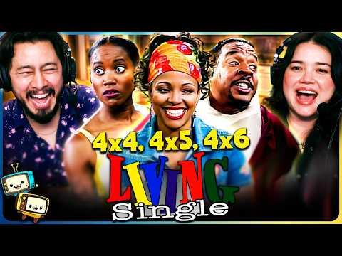 LIVING SINGLE (1996) 4x4, 4x5 & 4x6 REACTION! | First Time Watch | Queen Latifah