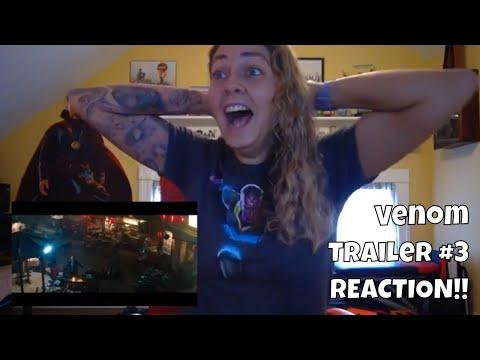 Venom Official Trailer #3 (#2) REACTION! (Sony & Marvel) | Tom Hardy