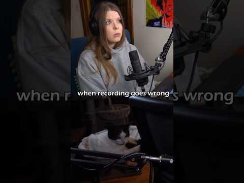 when the Fire Alarm goes off mid recording, and startles the cat.