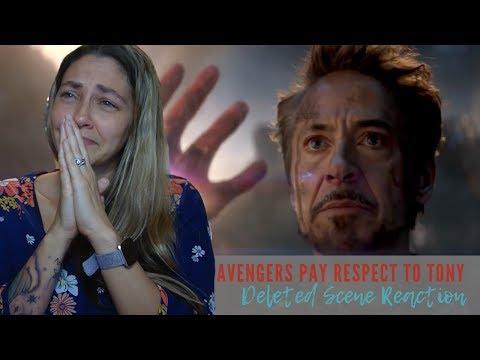 Avengers: Endgame "Avengers Pay Respect To Tony" Deleted Scene Reaction