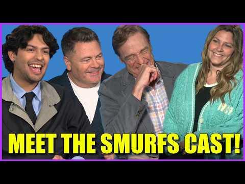 Meeting John Goodman, Nick Offerman & Xolo Maridueña: Smurfs, Practical Magic 2 & DCU's Blue Beetle!
