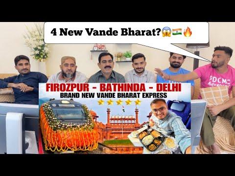Brand New Luxurious Delhi Firozpur Vande Bharat Express 🚆| First Day First Show Journey | IRCTC Food