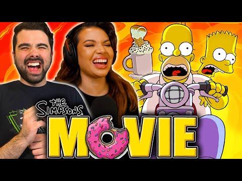 THE SIMPSONS IS HILAROUS!! Simpsons Movie Movie Reaction! SPIDER-PIG