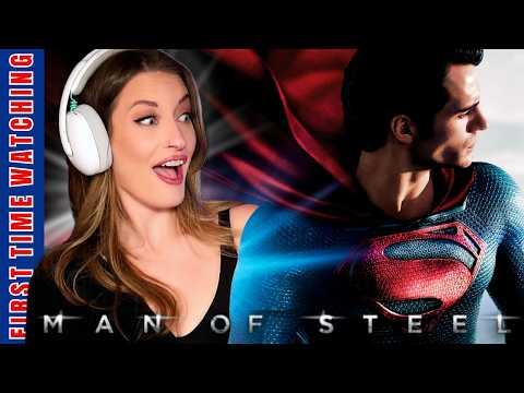 FINALLY Watching Man of Steel!! | First Time Watching Movie Reaction | My First Zack Snyder Film