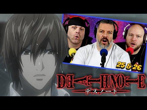 Death Note season 1 episode 1x25 & 1x26 reaction (DUB)