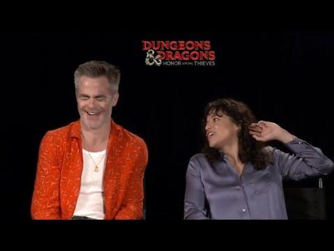 Chris Pine & Michelle Rodriguez Feel Dungeons & Dragons: Honor Among Thieves Honors The Game!
