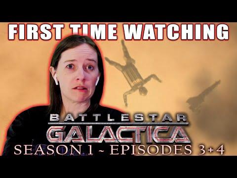 BATTLESTAR GALACTICA | Season 1 - Ep. 3 + 4  | First Time Watching Reaction | President Apollo?