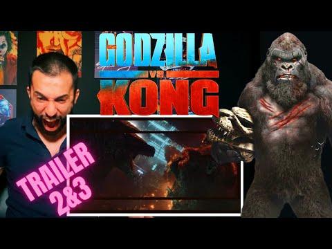 GODZILLA VS KONG Trailer 2/3 REACTION!!!