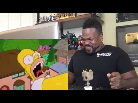 Try Not To Laugh - Top 10 Homer Simpson Getting Hurt Compilation - Reaction!