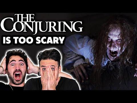 Easily scared man-babies watch *THE CONJURING* (scariest movie ever made)