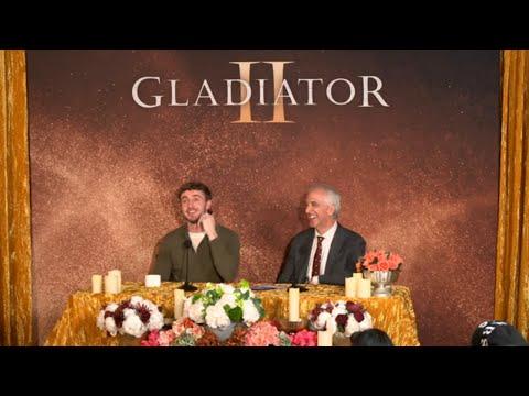 Gladiator II Cast & Director Ridley Scott Talk Gladiator III & More | Press Conference