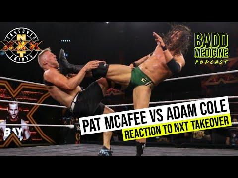 Pat McAfee vs Adam Cole NXT Takeover Reaction