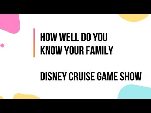 How Well Do You Know Your Family Game Show | Disney Cruise