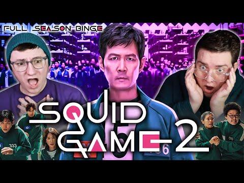 WE BINGED SQUID GAME *REACTION* FIRST TIME WATCHING SEASON 2!