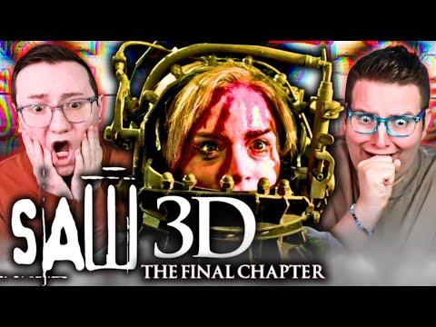 SAW 3D: THE FINAL CHAPTER *REACTION* WATCHING WITHOUT COVERING OUR EYES! (INSTANT FAIL)