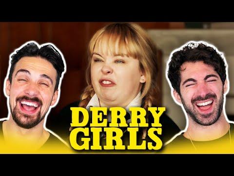Americans first time watching *DERRY GIRLS* (it makes no sense but WE LOVE IT)