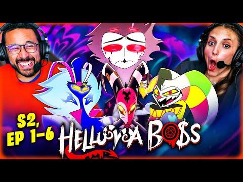 HELLUVA BOSS SEASON 2 Episode 1 - 6 REACTION!! Hazbin Hotel | Vivziepop