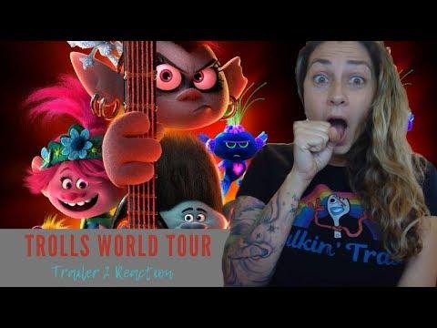 TROLLS WORLD TOUR OFFICIAL TRAILER 2 REACTION and Review