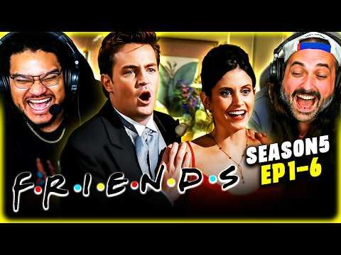 FRIENDS SEASON 5 EPISODES 1–6 REACTION –ROSS SAYS RACHEL AT THE WEDDING!– FIRST TIME WATCHING–REVIEW