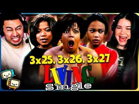 LIVING SINGLE (1995) 3x25, 3x26 & 3x27 REACTION! | Season Finale! | First Time Watch | Queen Latifah