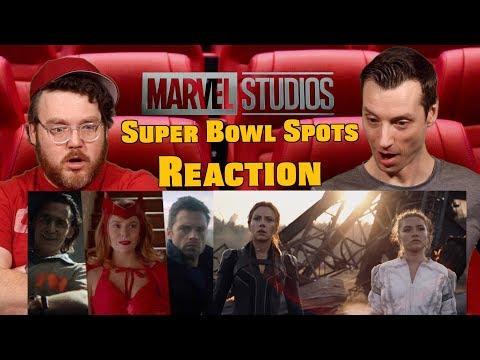 Marvel's Super Bowl 'Big Game' & Black Widow - Spots Reaction