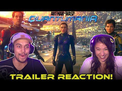 ANT-MAN AND THE WASP: QUANTUMANIA TRAILER REACTION - PAUL RUDD, EVANGELINE LILLY, JONATHAN MAJORS