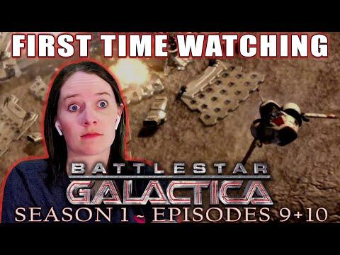 BATTLESTAR GALACTICA | Season 1 - Ep. 9 + 10  | First Time Watching Reaction | She's The Worst!