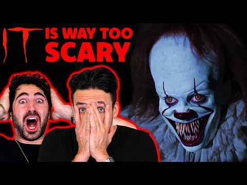 Easily scared man-babies freak out watching *IT*