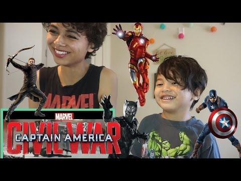 My son reacting to Captain America: Civil War - Spiderman -  TV spot #30