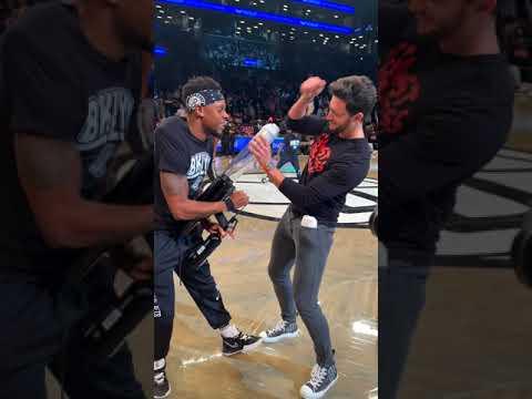 I didn't expect to get ON the court...