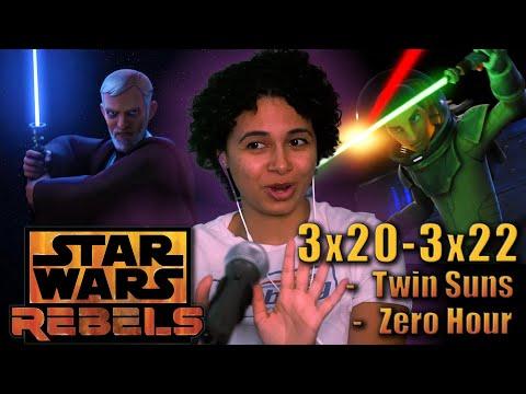 (KENOBI!) Rebels 3x20/3x22 - "Twin Suns" / "Zero Hour" REACTION
