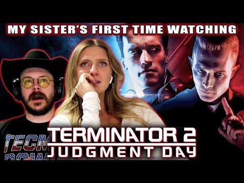 My Sister's First Time Watching Terminator 2 (1991) | Berly's Movie Reaction | Does Everyone Cry?