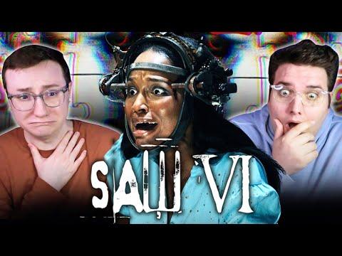 WATCHING SAW VI WITHOUT COVERING OUR EYES! *REACTION*