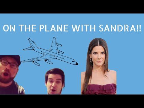 On the plane to London with Sandra Bullock