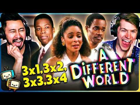 A DIFFERENT WORLD 3x1, 3x2, 3x3, 3x4 Reaction! | Jasmine Guy, Kadeem Hardison, w/ Jaby Koay