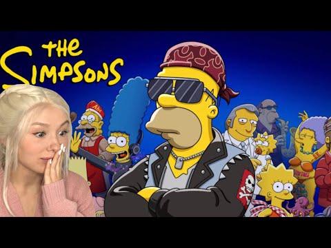 First Time Watching The Simpsons REACTION!!!