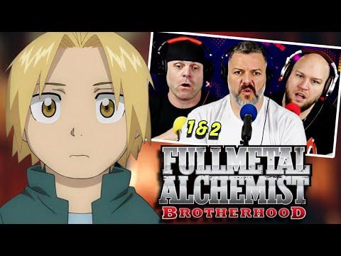 Fullmetal Alchemist Brotherhood reaction Ep 1 & 2 (DUB)