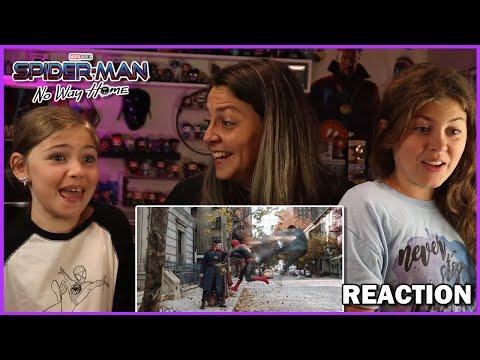 Spider-Man: No Way Home Teaser Trailer REACTION (With My Daughters)