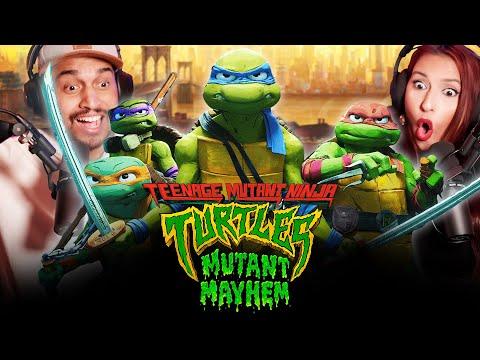 TEENAGE MUTANT NINJA TURTLES: MUTANT MAYHEM MOVIE REACTION - COWABUNGA! - First Time Watching