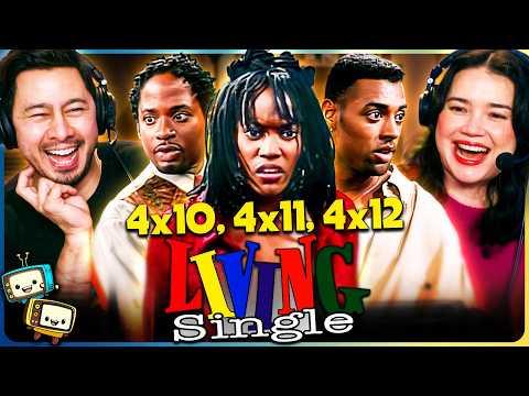 LIVING SINGLE (1996) 4x10, 4x11 & 4x12 REACTION! | First Time Watch | Queen Latifah