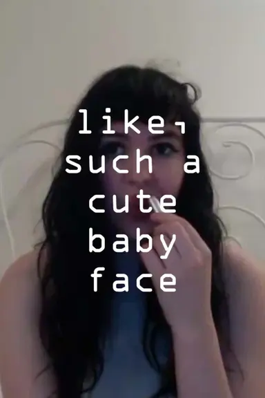 like, such a cute baby face